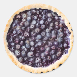 Blueberry Pie en Fancy korst Ronde Sticker