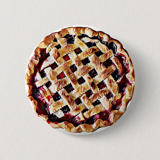 Blueberry Pie Fun Food Button (Voorkant)