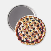 Blueberry Pie Fun Food Magnet (Voorkant / Achterkant)