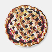 Blueberry Pie Fun Food Magnet (Voorkant)