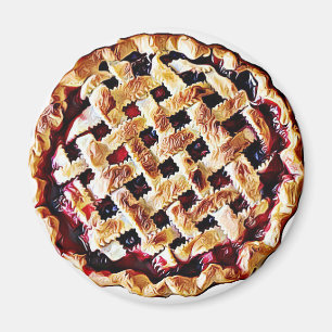 Blueberry Pie Fun Food Magnet