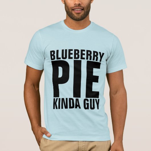 BLUEBERRY PIE GUY MANNEN T-SHIRTS (Voorkant)