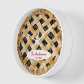 Blueberry Pie O'Clock Personalized Clock (Hoek)