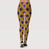 Blueberry Pie Pattern voor bakkerijen Leggings (Achterkant)