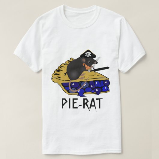 Blueberry Pie-Rat T-shirt (Design voorkant)