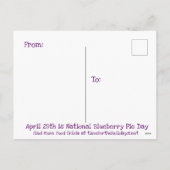 Blueberry Pie Recept Briefkaart