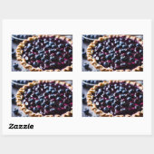 Blueberry Pie Rechthoekige Sticker (Vel)