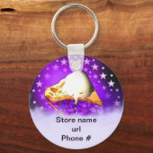 Blueberry Pie Sleutelhanger promoot uw bedrijf (Voorkant)