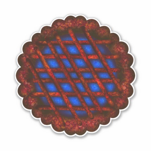 Blueberry Pie Sticker (Voorkant)