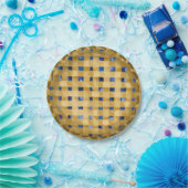 Blueberry Pie Zelfgemaakte Picknick Vierde van jul Papieren Bordje (Feest)