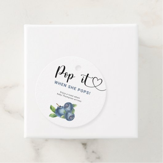 Blueberry - Pop het Als ze poppen Bedankjes Labels (In situ)