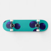 Blueberry Pop – Minimal Fruit Patroon Skateboard (Horizontaal)