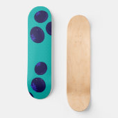Blueberry Pop – Minimal Fruit Pattern Skateboard (Voorkant)