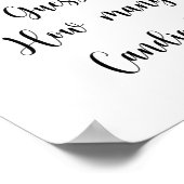 Blueberry - raad hoeveel snoepjes Poster (Hoek)