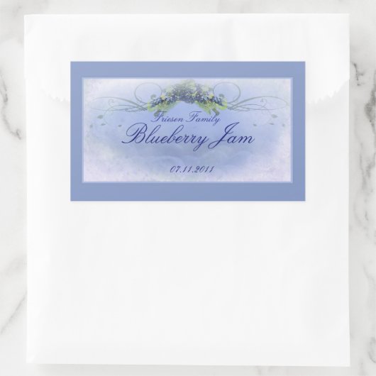 Blueberry RCL 1 Rechthoekige Sticker (Tas)