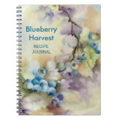 Blueberry-recept Notitieboek (Voorkant)