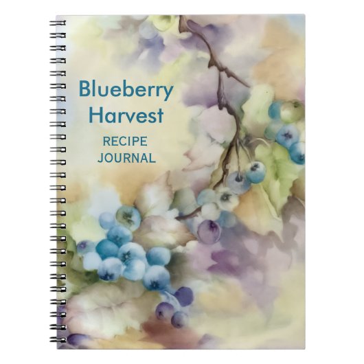 Blueberry-recept Notitieboek (Voorkant)