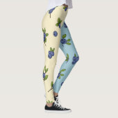 Blueberry Repeat Pattern – Pastel Vibe Leggings (Rechts)