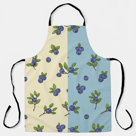 Blueberry Repeat Pattern – Pastel Vibe Schort (Voorkant)