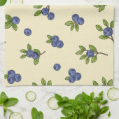 Blueberry Repeat Pattern – Pastel Vibe Theedoek (Gevouwen)