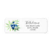 Blueberry Return Address Label (Voorkant)