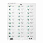 Blueberry Return Address Label (Full Sheet)