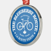 Blueberry Route (cycling) Metalen Ornament (Links)