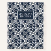 Blueberry Rustic Farmhouse French Country Recipe Notitieboek (Voorkant)