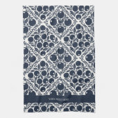 Blueberry Rustic Farmhouse French Country  Theedoek (Verticaal)