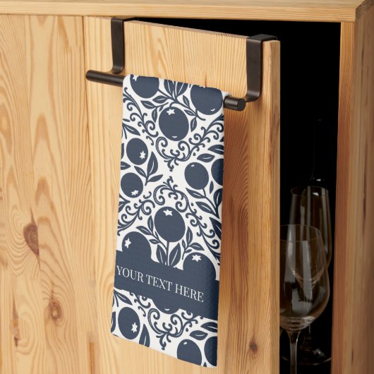 Blueberry Rustic Farmhouse French Country  Theedoek (Derde Gevouwen)