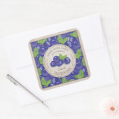 Blueberry Rustic Watercolor Jam Label Canning (Envelop)