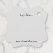 Blueberry Sauce Zelfgemaakte Fruit Inblikken Jar L Bedankjes Labels (Achterkant)