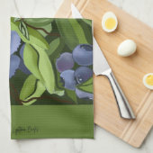Blueberry schilderij keukenhanddoek (Quarter Fold)
