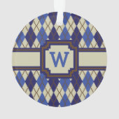 Blueberry Scone Argyle Acrylornament Ornament (achterkant)