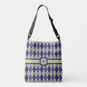 Blueberry Scone Argyle All-Over-Print Bag Crossbody Tas (Achterkant)