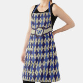 Blueberry Scone Argyle All-Over Print Schort (Insitu)
