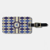 Blueberry Scone Argyle Bagagelabel (Voorkant horizontaal)