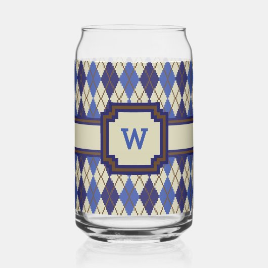 Blueberry Scone Argyle Blikvorm Glas (Achterkant)