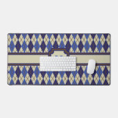 Blueberry Scone Argyle Bureaumat (Keyboard & Muis)