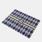 Blueberry Scone Argyle Doormat Deurmat (Schuin)