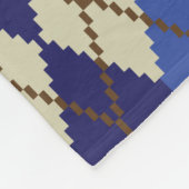 Blueberry Scone Argyle Fleece Blanket Deken (Hoek)