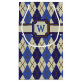 Blueberry Scone Argyle Gift Bag Klein Cadeauzakje (Achterkant)