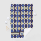 Blueberry Scone Argyle Golf Towel Golfhanddoek (Insitu)