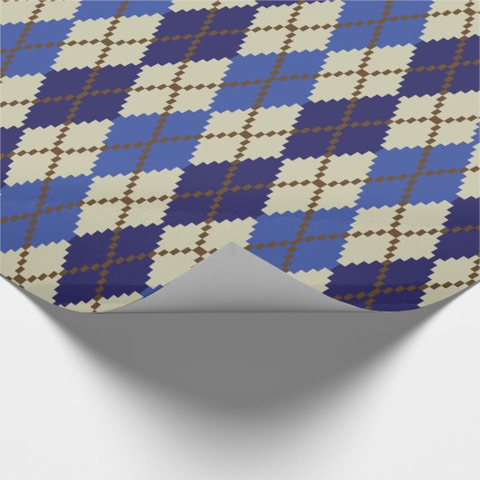 Blueberry Scone Argyle inpakpapier (Hoek)