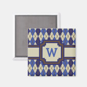 Blueberry Scone Argyle Magnet (Voorkant / Achterkant)