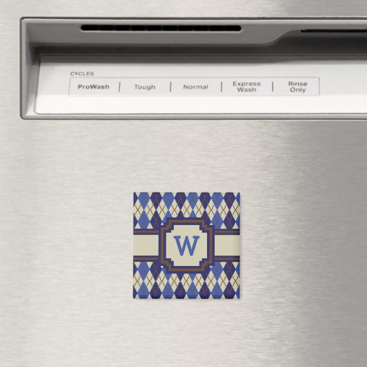 Blueberry Scone Argyle Magnet (Insitu (Vaatwasser))