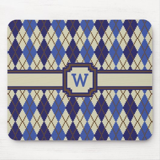 Blueberry Scone Argyle Mousepad Muismat (Voorkant)