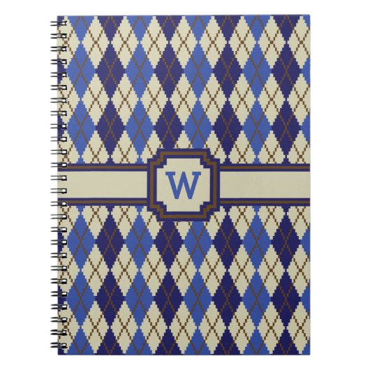 Blueberry Scone Argyle Notitieboek (Voorkant)