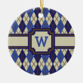 Blueberry Scone Argyle Ornament (Voorkant)