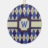 Blueberry Scone Argyle Ornament (Links)